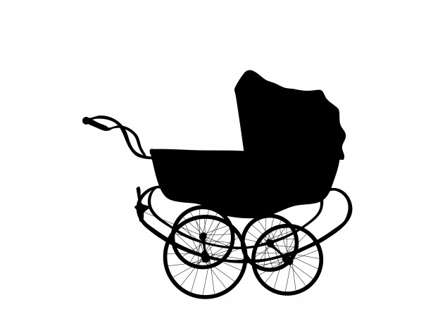 615x473 Vintage Baby Carriage Free Stock Photo