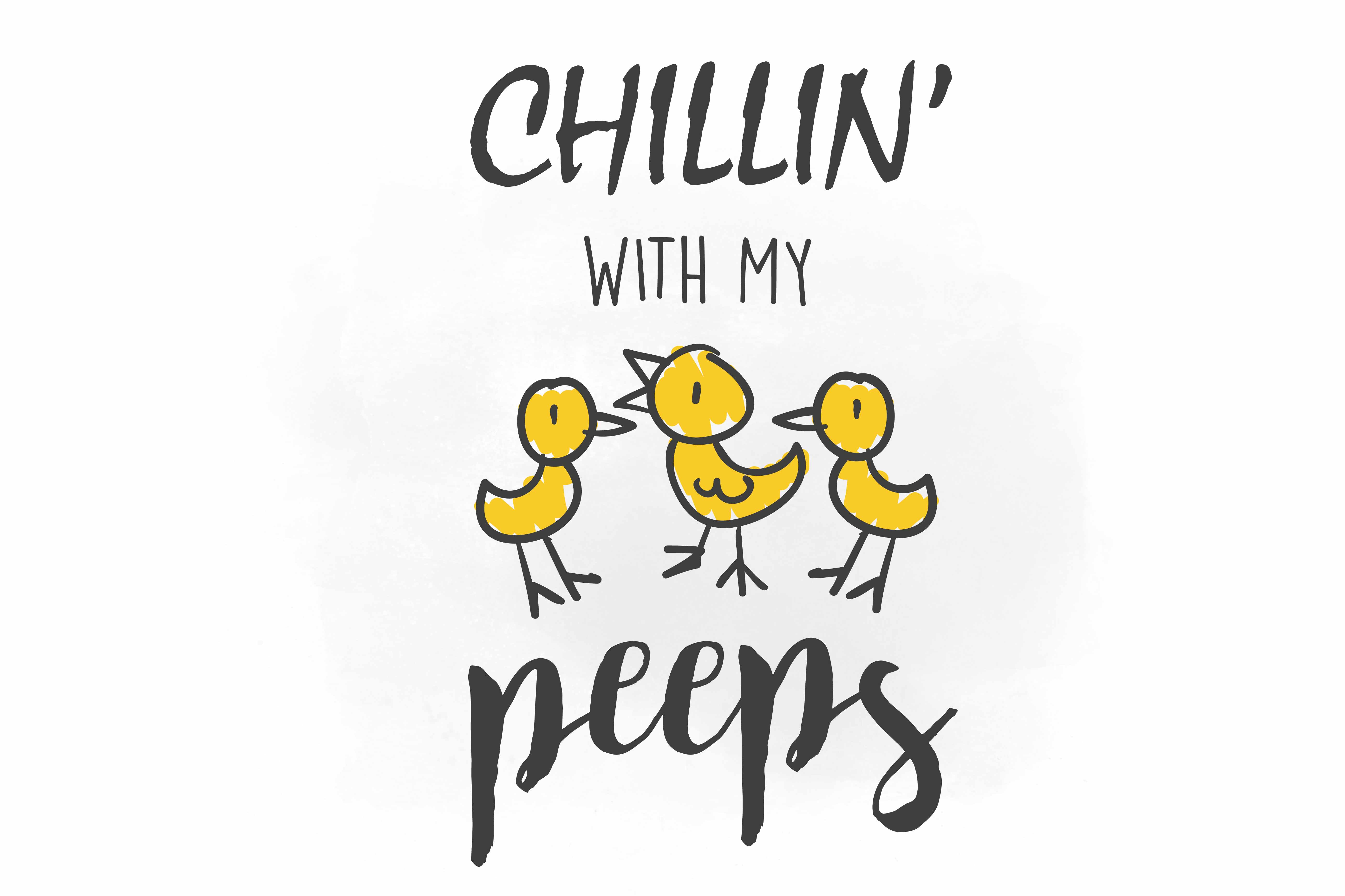 5586x3724 Chillin' With My Peeps Svg Clipart, Eas Design Bundles