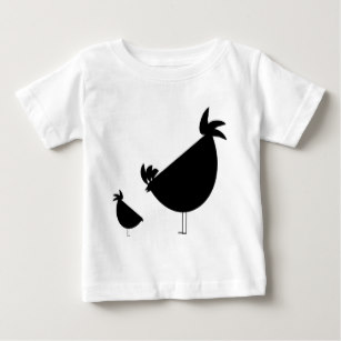 307x307 Rooster Silhouette Baby T Shirts Zazzle