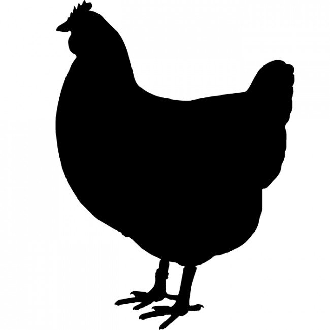 650x650 Hen Silhouette Wall Sticker Creative Multi Pack Wall Decal Art