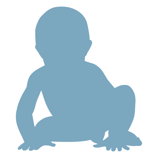 512x512 Baby Standing Up Silhouette