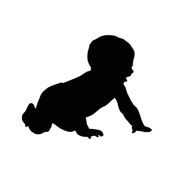 570x570 Baby Crawling Child Graphics Svg Dxf Eps Png Cdr Ai Pdf Vector