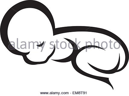 429x320 Baby Sleeping Silhouette Stock Vector Art Amp Illustration, Vector