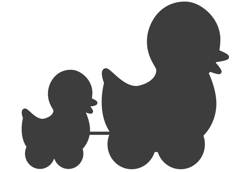 800x550 Mom And Baby Duck Wall Decal Easy Decals