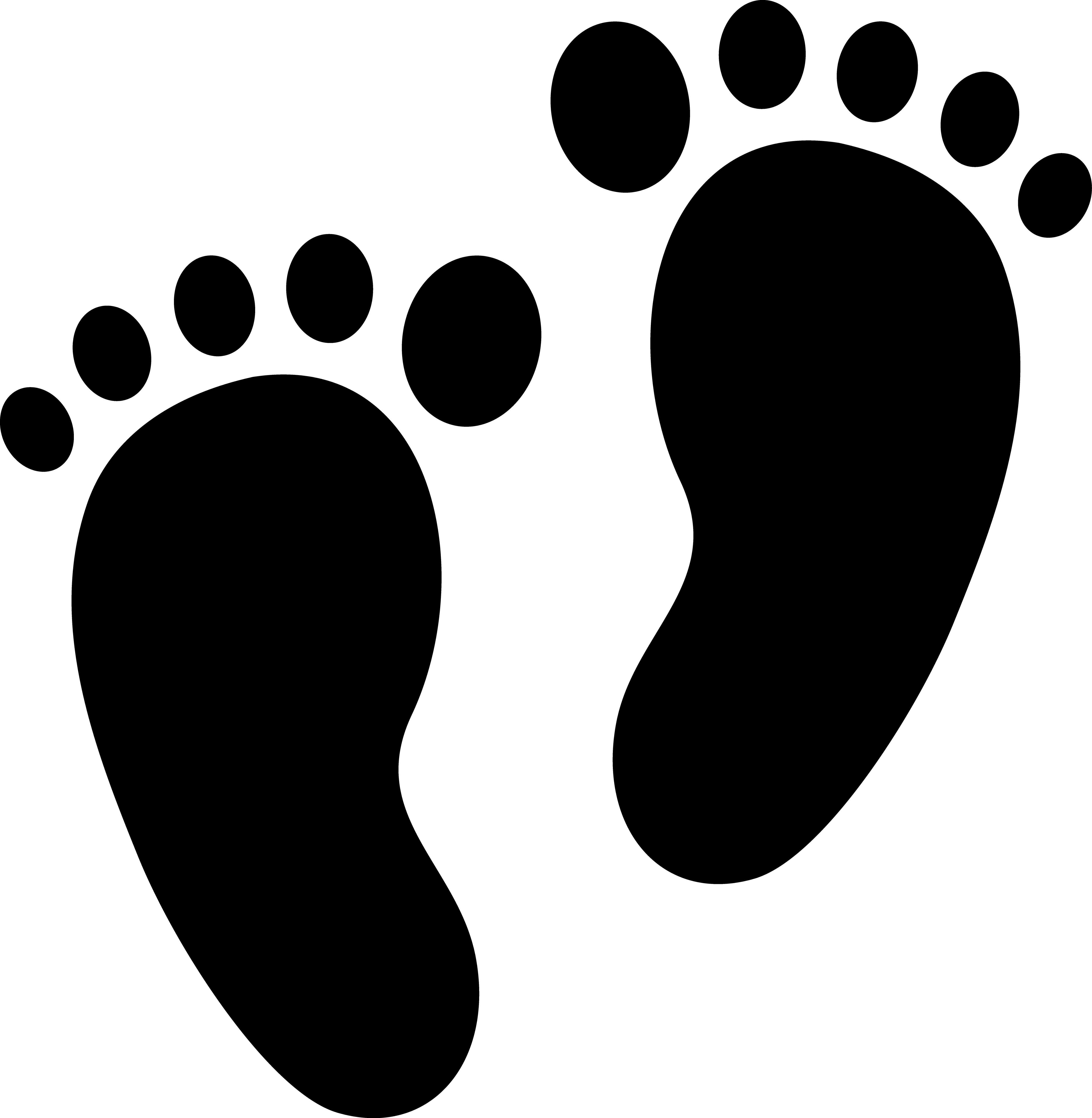 Baby Feet Silhouette at GetDrawings.com | Free for ...