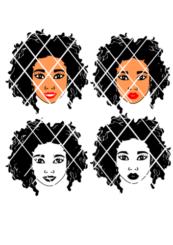 339x479 Afro Svg Cut Files Tagged Natty Dread Pouidesigns