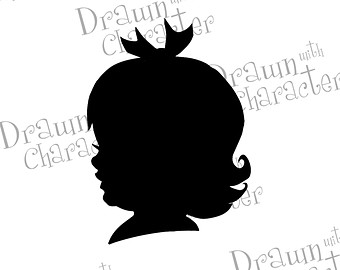 340x270 Little Boy Silhouette Digital Stamp Art Kopykake Image