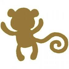 225x225 Monkey Silhouette To Be Painted Or Made Monkey