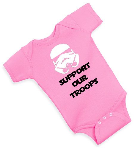 454x500 Support Our Troops Star Wars Onesie Silhouette Cameo