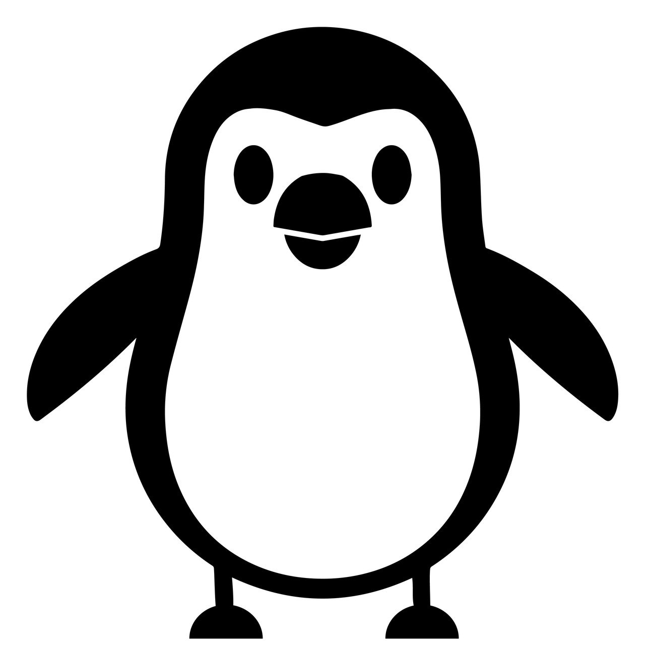 1280x1280 Free Penguin Svg Cut File Craftables