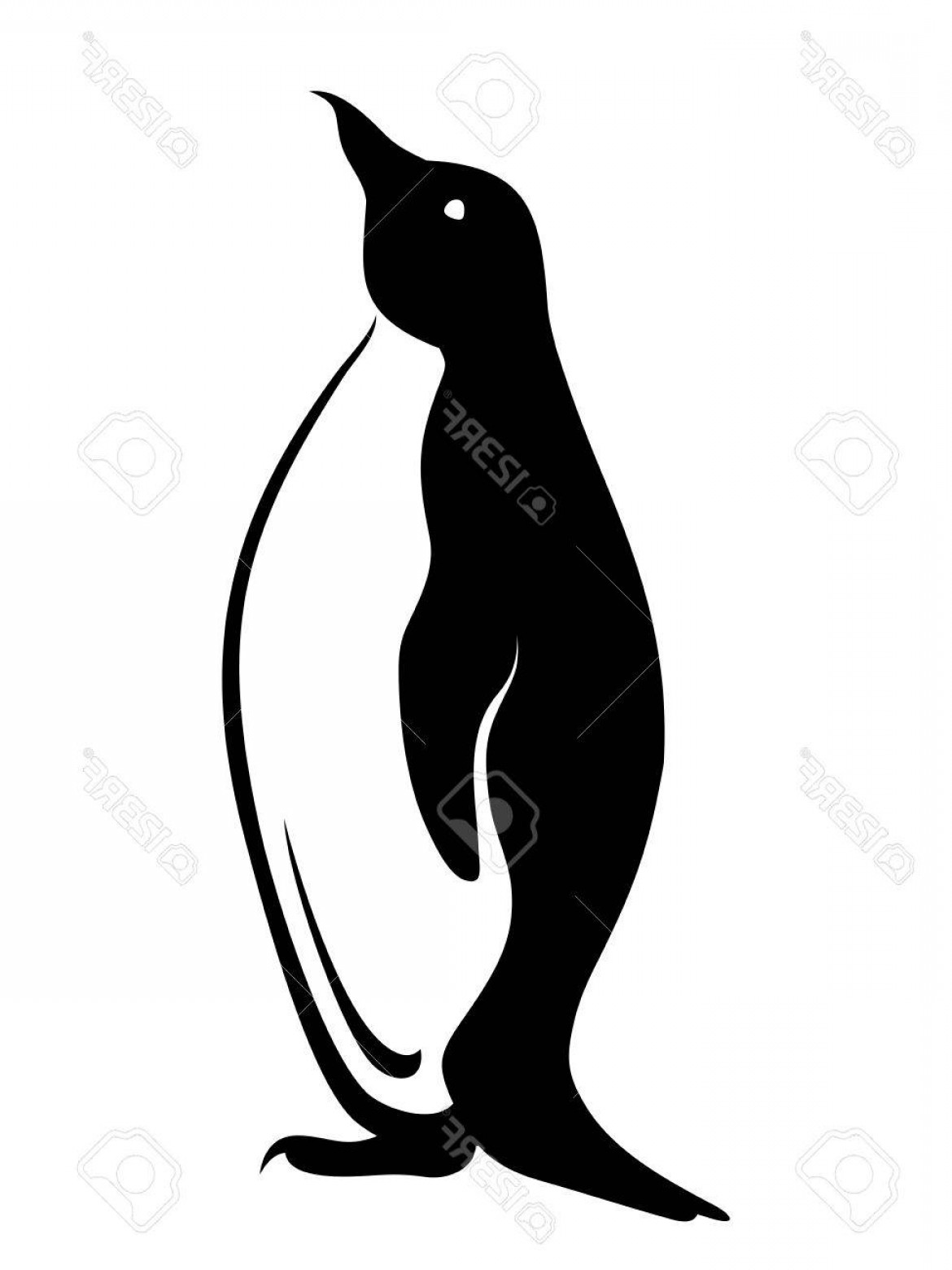 1170x1560 Vectors Black And White Penguin Lazttweet