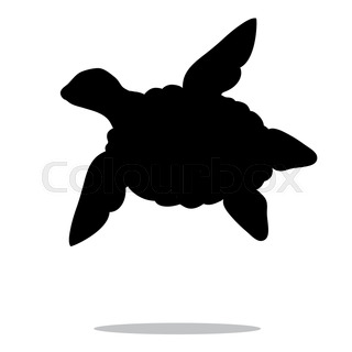 320x320 Collection Of Silhouettes Of Turtles Stock Vector Colourbox