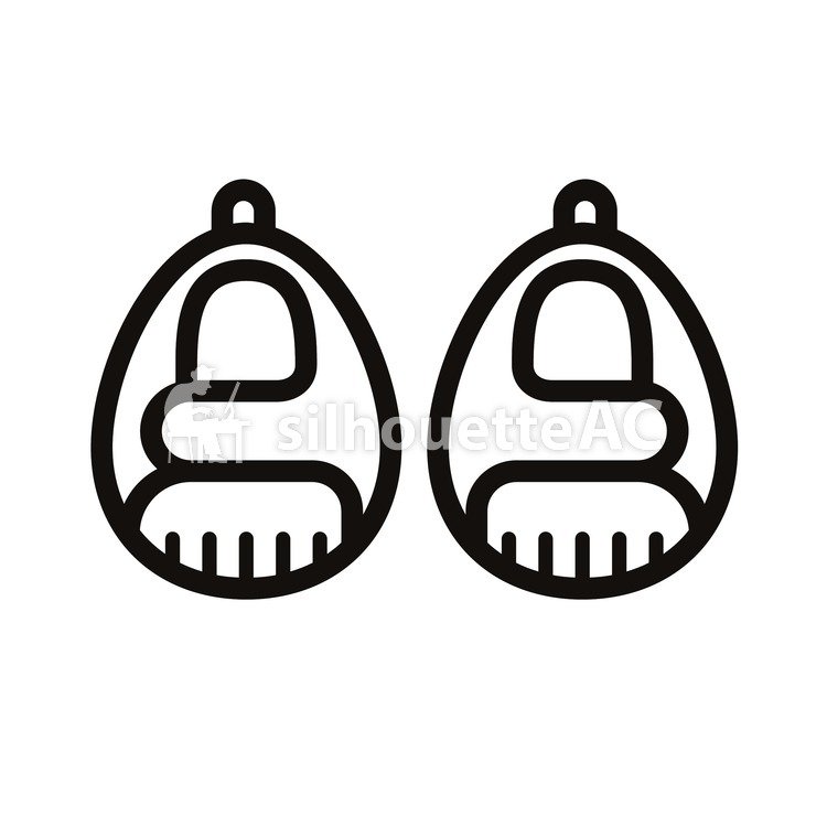 750x750 Free Silhouette Vector Baby, Shoes, Icon, Item