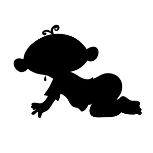 300x300 Free Baby Silhouette Clipart Image 0515 1002 0103 4314 Baby Clipart