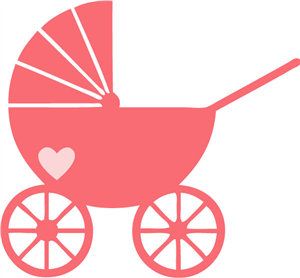 300x278 Women's Silhouette T Shirts, Custom Vinyl Shirts, Baby Carriage