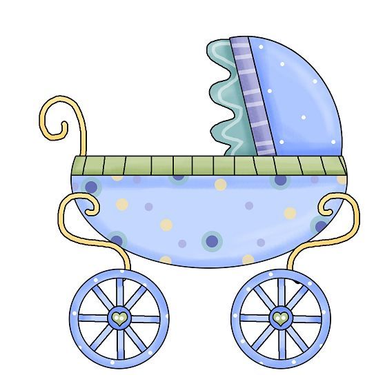 558x547 Blue Baby Carriage Clipart Silhouette