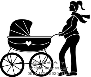 300x253rt Illustration Of Silhouette Of Pregnant Woman Pushing