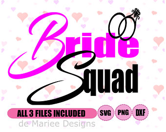340x270 Bride Squad Svg Etsy