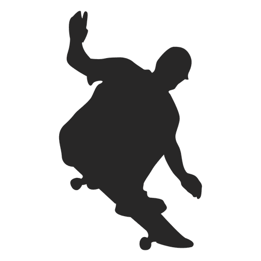 512x512 Skateboard Jumping Silhouette 2