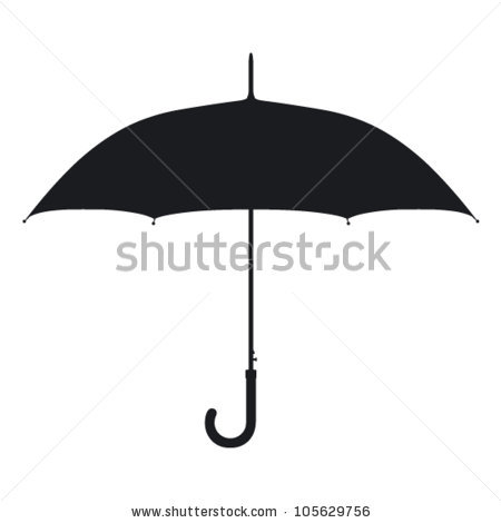450x470 Umbrella Silhouette