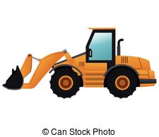 225x194 Digger Work Machine Black Silhouette On White Background Vectors