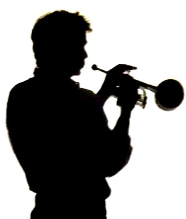 376x442 Trumpet Silhouette Clipart
