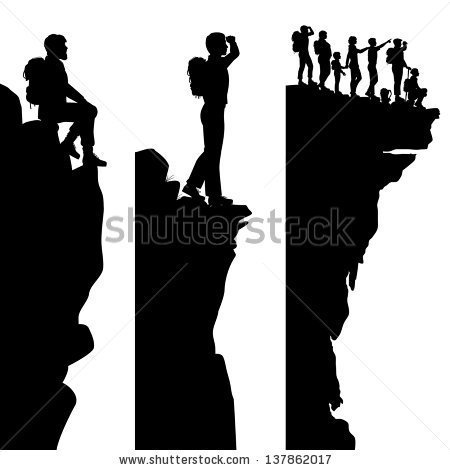 450x470 Hiker Silhouette Clipart