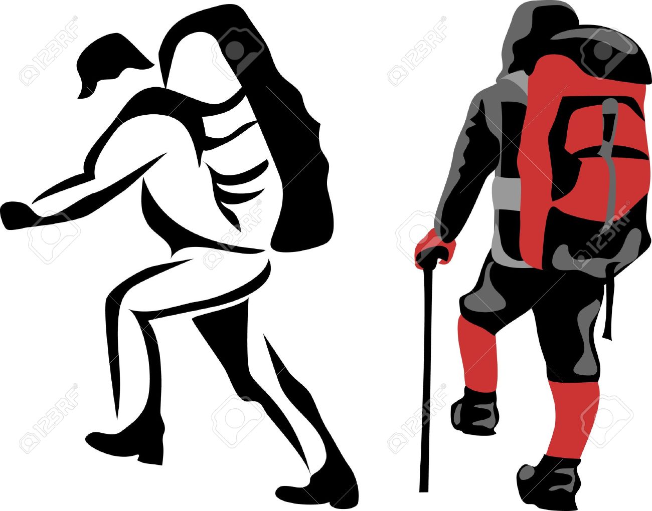 1300x1020 Hiking Clipart Backpacker