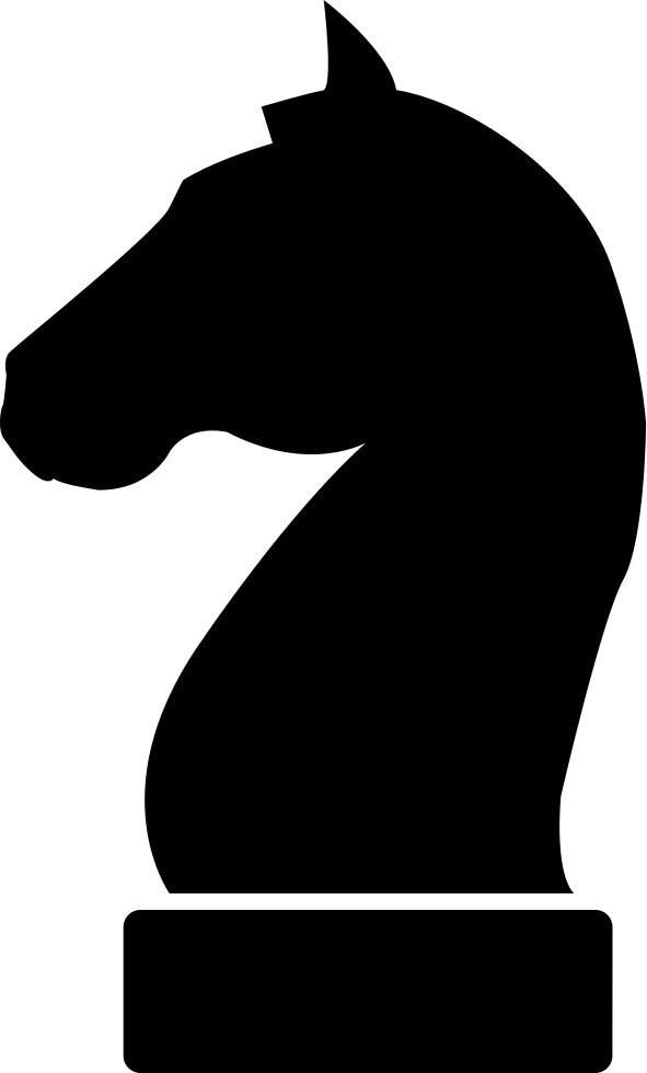591x980 Horse Black Head Silhouette Of A Chess Piece Svg Png Icon Free