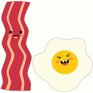 300x300 Silhouette Design Store Bacon And Egg Silhouette