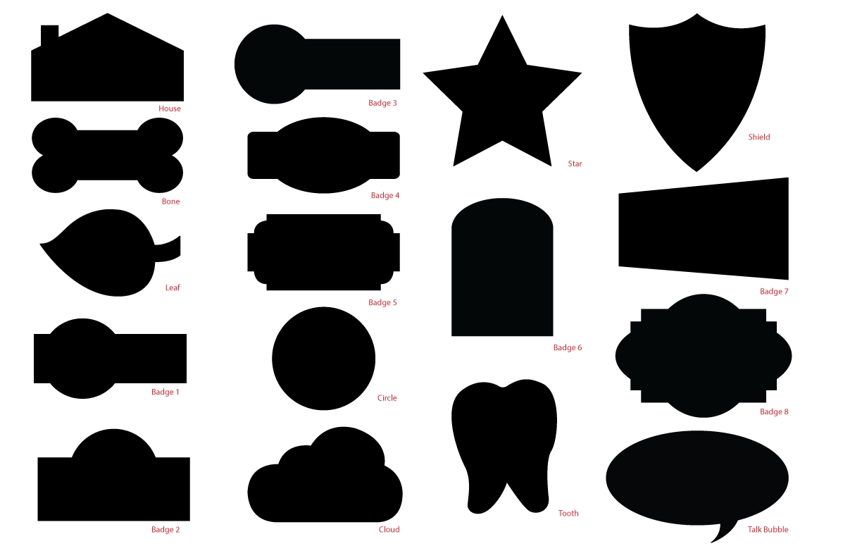 1224x792 Custom Shape Name Badges Amp Tags
