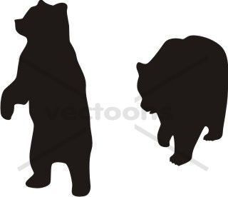 320x276 Silhouette Clipart Of Bears Collection