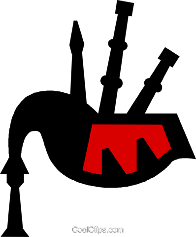 398x480 Bagpipes Royalty Free Vector Clip Art Illustration Vc019276