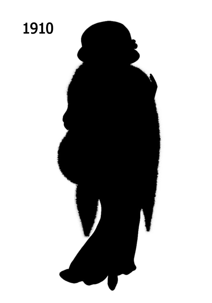 700x1000 Black Silhouettes 1910 1920 In Costume History 2a