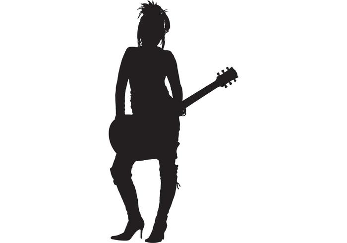700x490 Musician Silhouettes Vector Free
