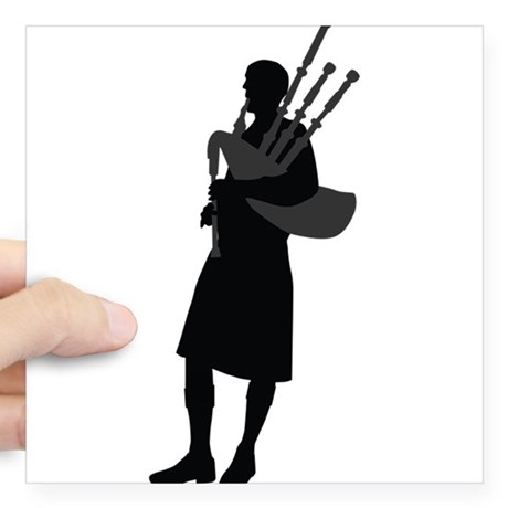 460x460 Bagpiper Stickers