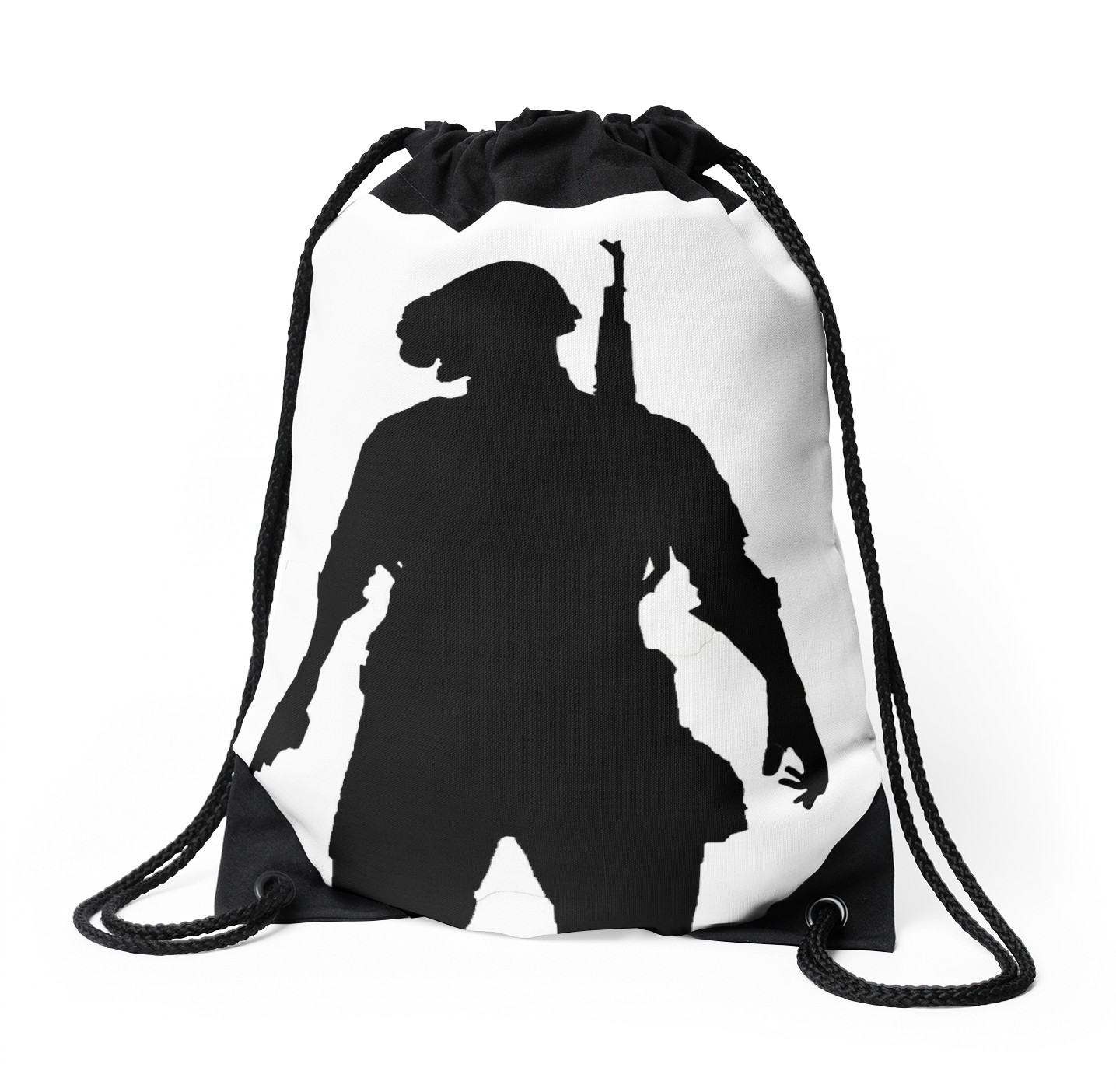 1435x1404 Pubg Silhouette Drawstring Bags By Jillianlamanna Redbubble