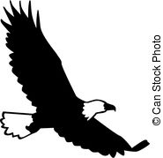 185x179 Bald Eagle Silhouette Sitting. Vector Illustration Eps10 Vector