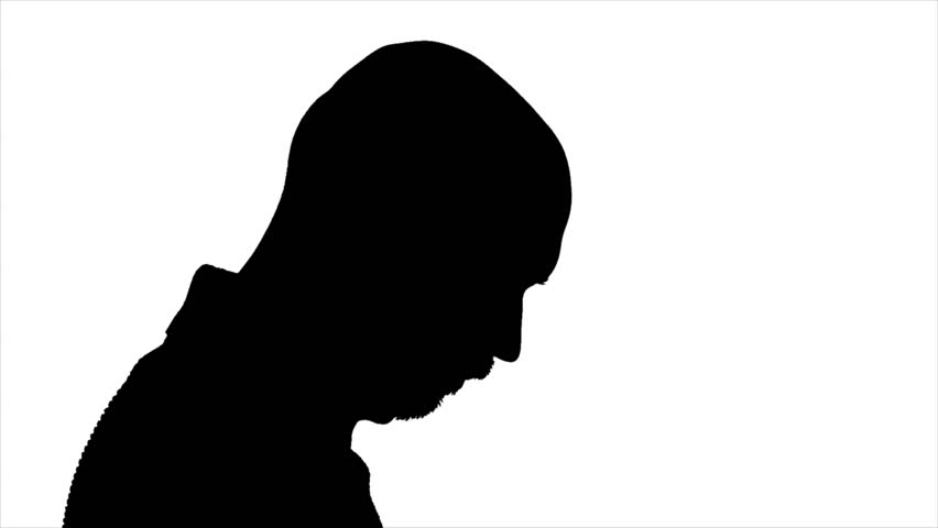 852x480 Talanted, Bald, Stylish, Bearded Painter In Dark Sweater Continues