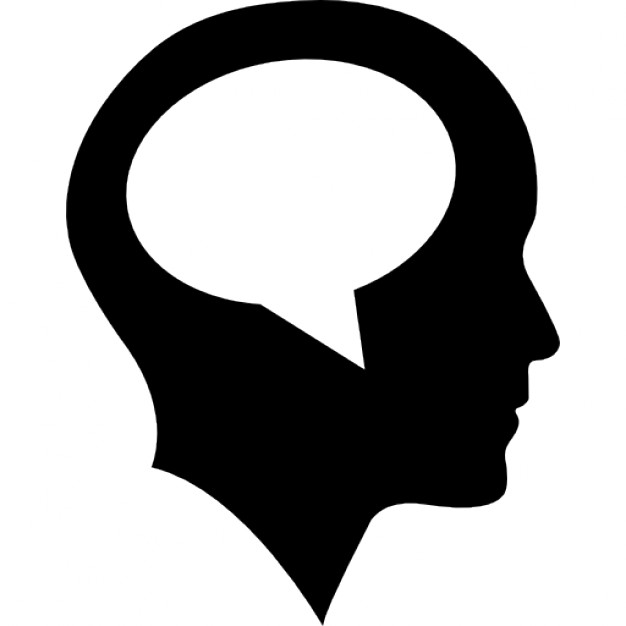 626x626 Bald Head With Speech Bubble Inside Icons Free Download