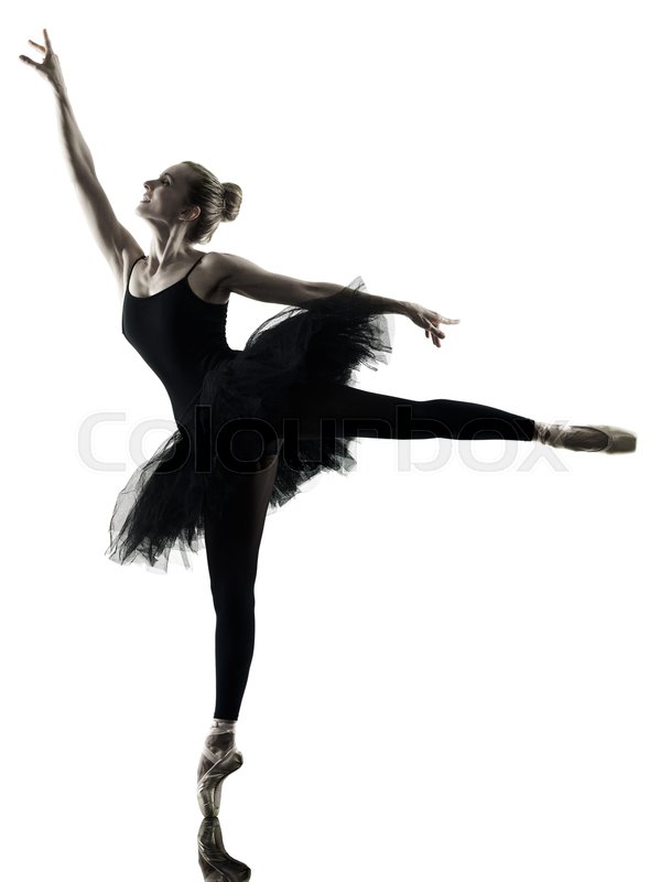 599x800 One Caucasian Woman Ballerina Dancer Dancing Isolated On White