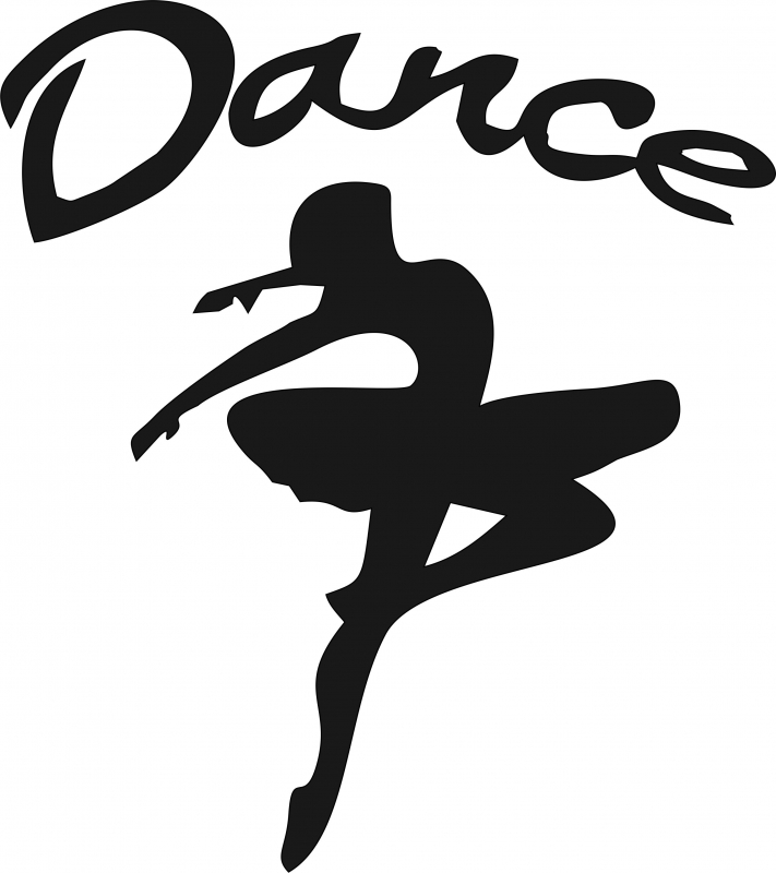 711x800 Ballerina Dance Silhouette Laser Cut Appliques