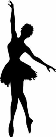 184x450 Woman Ballet Dance Silhouette Art Dance