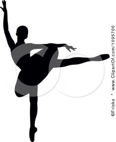 236x290 Clipart Silhouetted Elegant Ballerina Dancing 4 Royalty Free