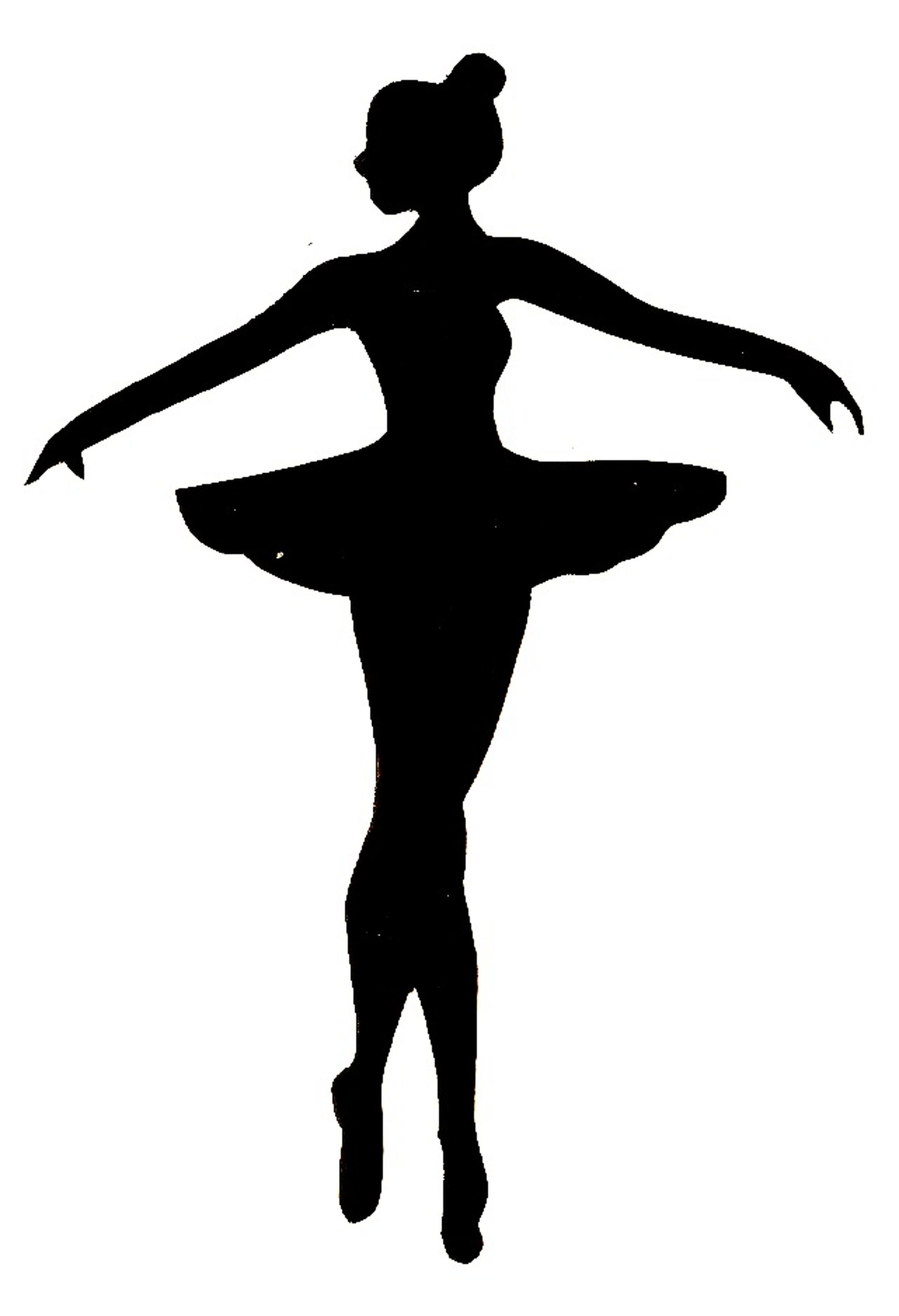 3205x4690 Ballerina Silhouette Template