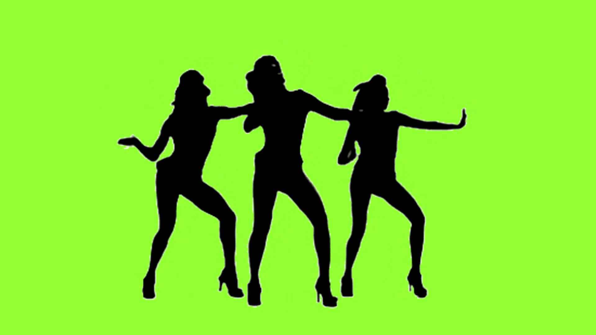 1920x1080 Shadow Girls Dancing Green Screen