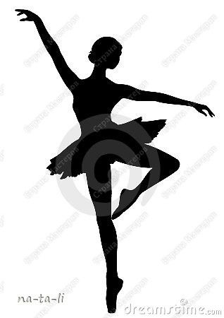 318x450 Silhouettes For The Paper Snowflake Ballerinas. The Silhouette