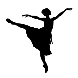 270x270 Ballerina Silhouette Stencil Free Stencil Gallery