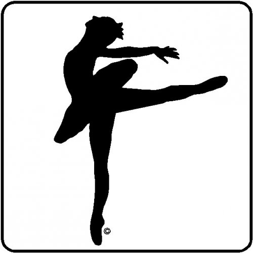 500x500 Ballerina Silhouette Vector Clip Art Download Free Vector