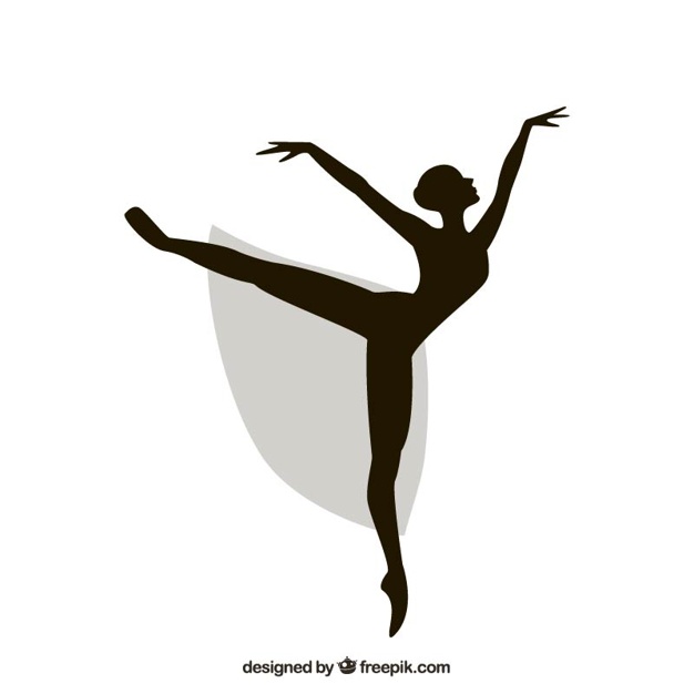 626x626 Ballerina Silhouette Vector Free Download